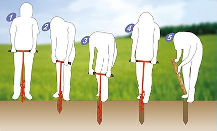 先端が、らせん状になっているので、ねじ込んでいくだけで穴が開きます。